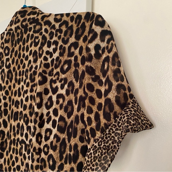 Michael Kors Cheetah Panther Leopard Animal Print Chiffon Dress - Picture 10 of 12